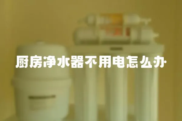 廚房凈水器不用電怎么辦
