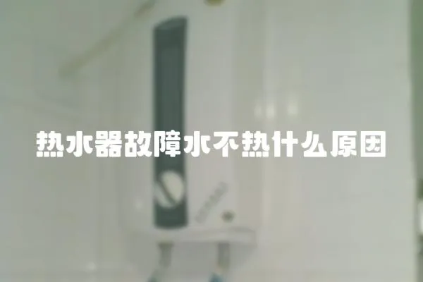 熱水器故障水不熱什么原因