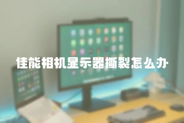 佳能相機顯示器撕裂怎么辦