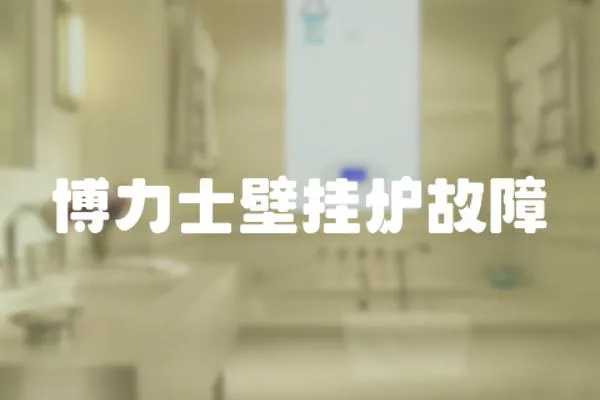 博力士壁掛爐故障