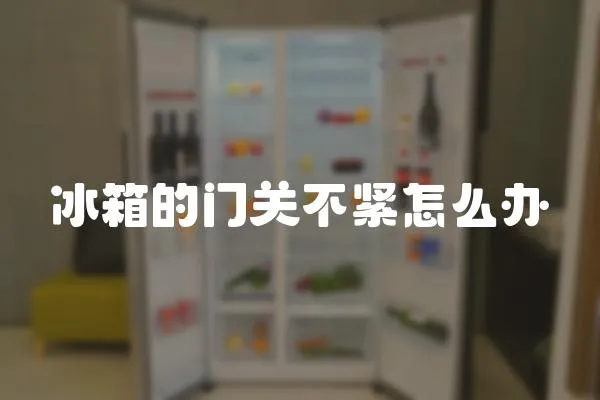 冰箱的門關不緊怎么辦