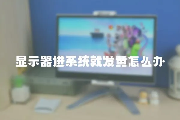 顯示器進(jìn)系統(tǒng)就發(fā)黃怎么辦