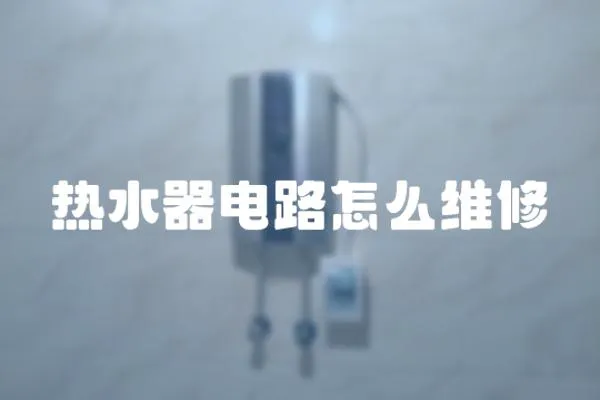 熱水器電路怎么維修
