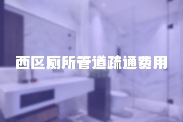 西區廁所管道疏通費用