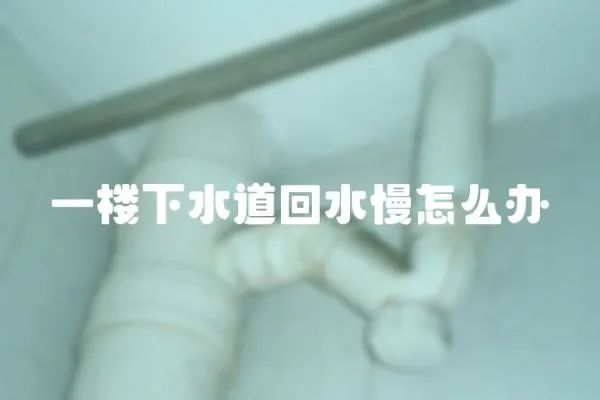 一樓下水道回水慢怎么辦