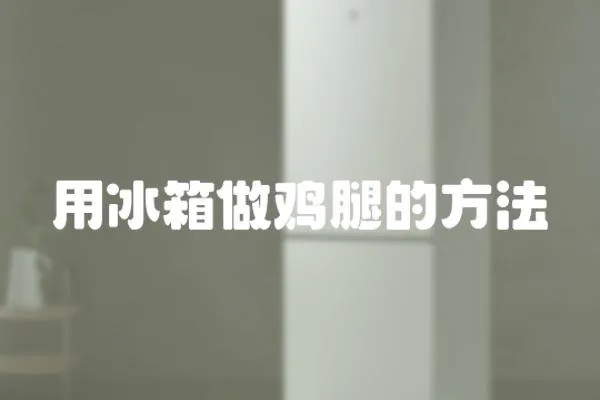 用冰箱做雞腿的方法