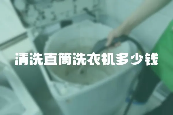 清洗直筒洗衣機多少錢