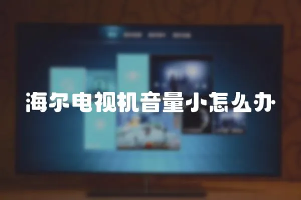 海爾電視機音量小怎么辦