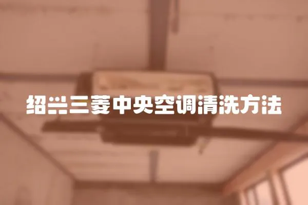 紹興三菱中央空調(diào)清洗方法