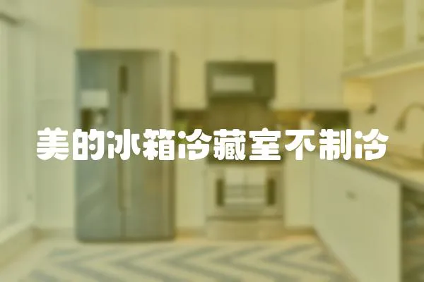 美的冰箱冷藏室不制冷