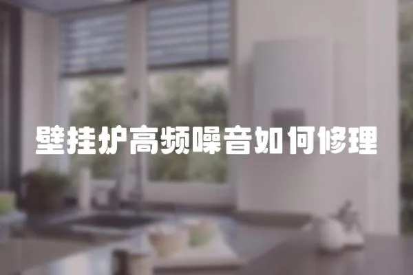 壁掛爐高頻噪音如何修理