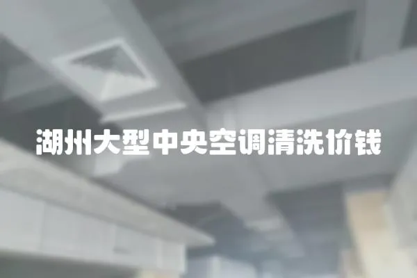 湖州大型中央空調清洗價錢
