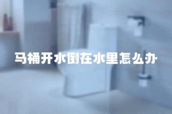 馬桶開水倒在水里怎么辦