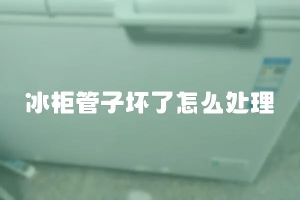 冰柜管子壞了怎么處理
