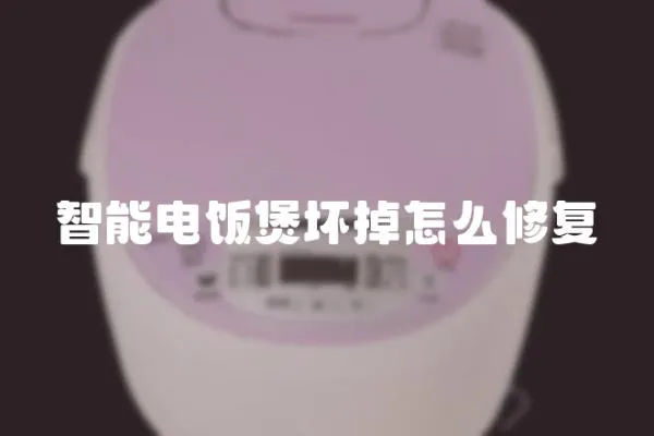 智能電飯煲壞掉怎么修復