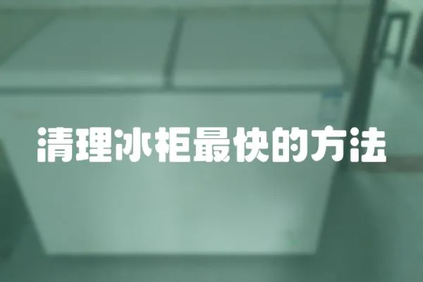 清理冰柜最快的方法