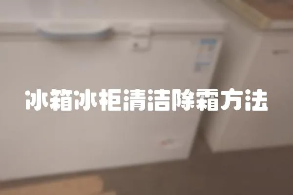 冰箱冰柜清潔除霜方法