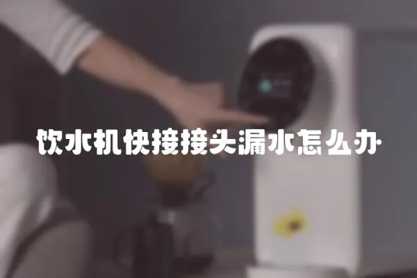 飲水機快接接頭漏水怎么辦