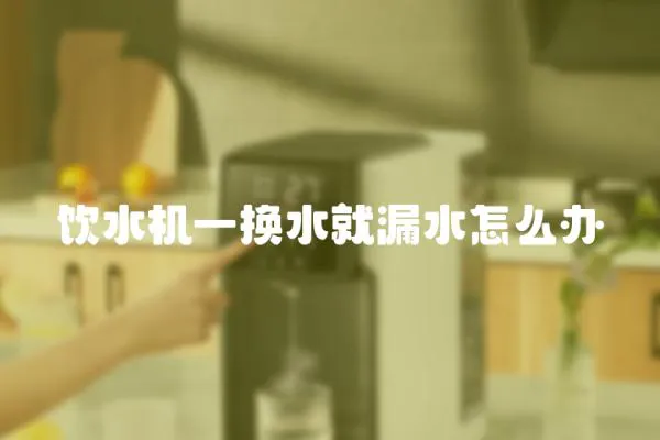 飲水機一換水就漏水怎么辦