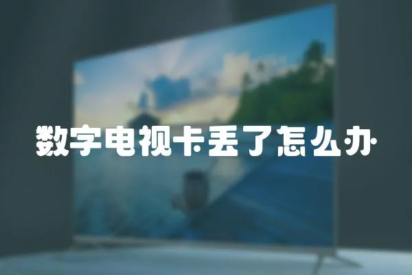 數字電視卡丟了怎么辦