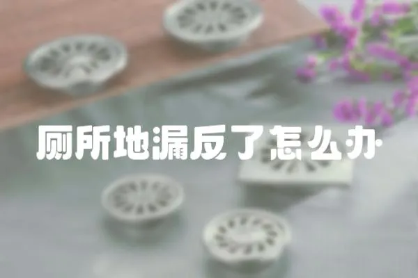 廁所地漏反了怎么辦