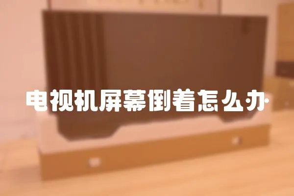 電視機屏幕倒著怎么辦