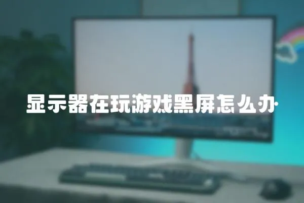 顯示器在玩游戲黑屏怎么辦