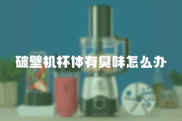 破壁機杯體有臭味怎么辦