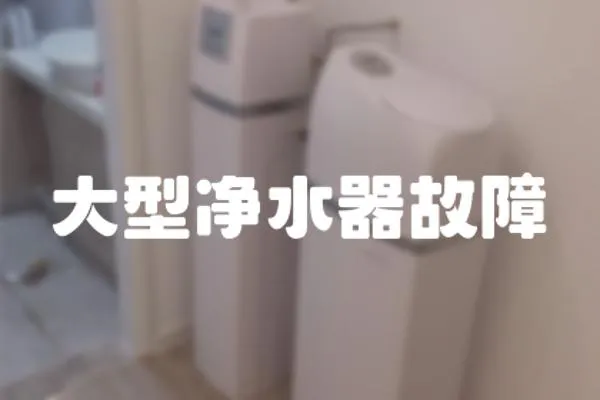 大型凈水器故障