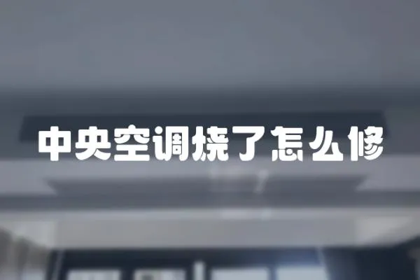 中央空調燒了怎么修