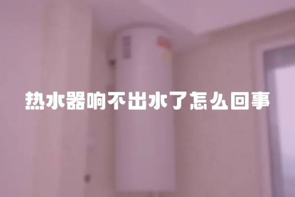 熱水器響不出水了怎么回事