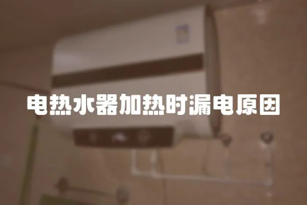 電熱水器加熱時漏電原因