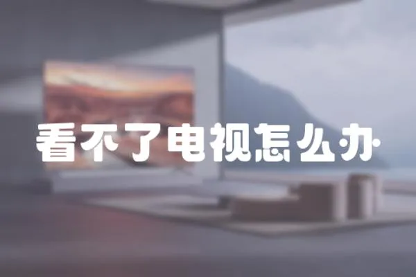 看不了電視怎么辦