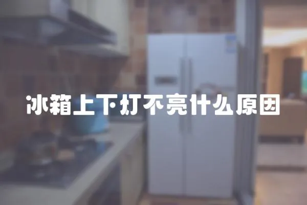 冰箱上下燈不亮什么原因