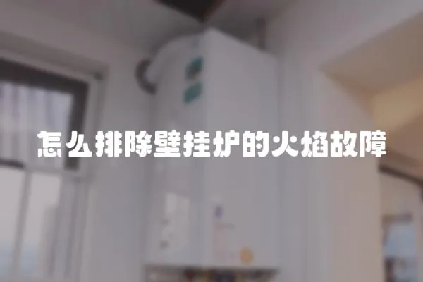 怎么排除壁掛爐的火焰故障