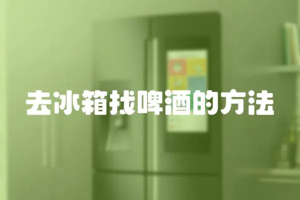 去冰箱找啤酒的方法