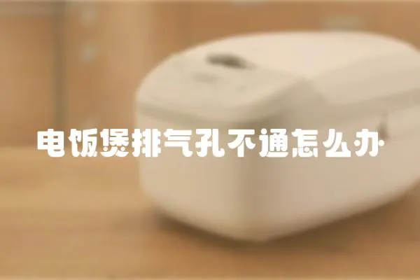 電飯煲排氣孔不通怎么辦