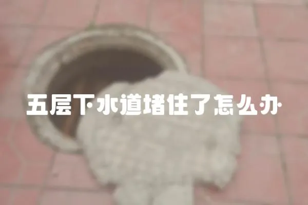 五層下水道堵住了怎么辦