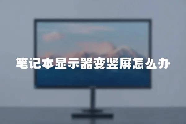 筆記本顯示器變豎屏怎么辦