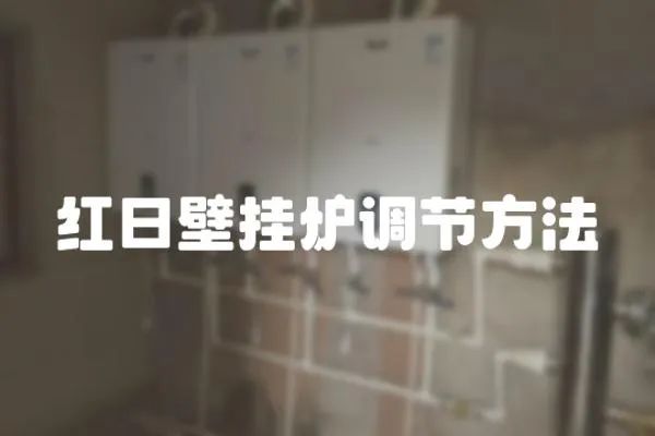 紅日壁掛爐調(diào)節(jié)方法