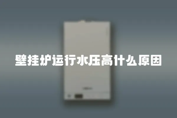壁掛爐運行水壓高什么原因