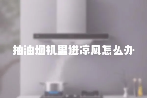 抽油煙機里進涼風怎么辦