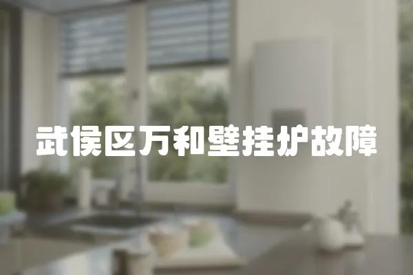 武侯區萬和壁掛爐故障