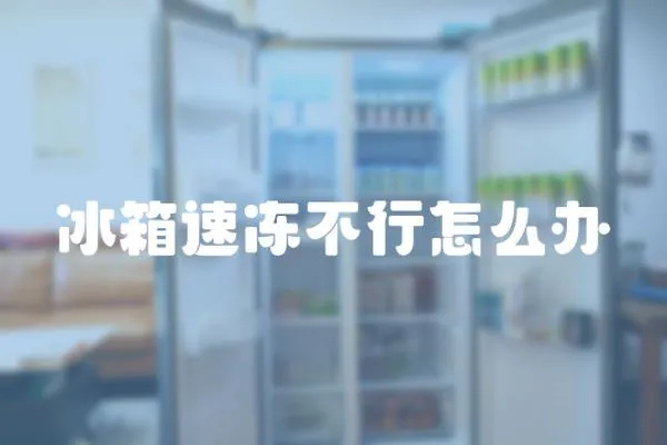 冰箱速凍不行怎么辦