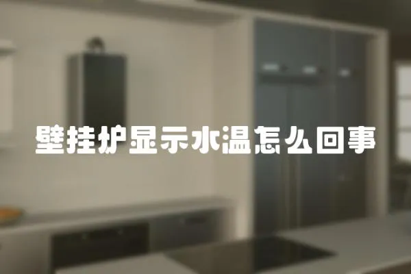 壁掛爐顯示水溫怎么回事