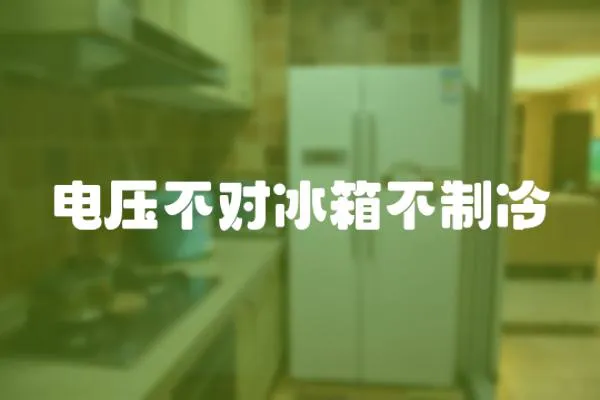 電壓不對冰箱不制冷