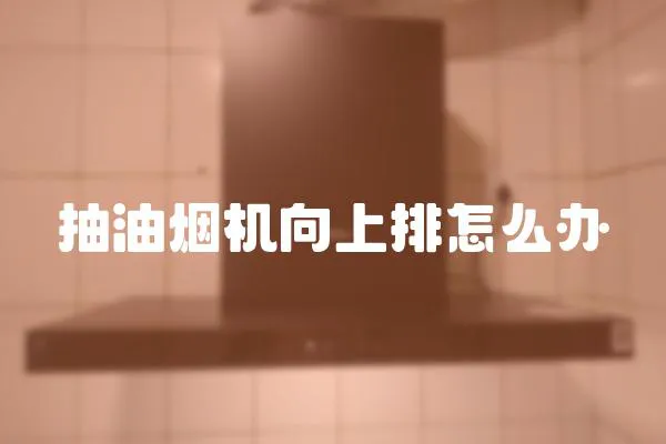 抽油煙機(jī)向上排怎么辦