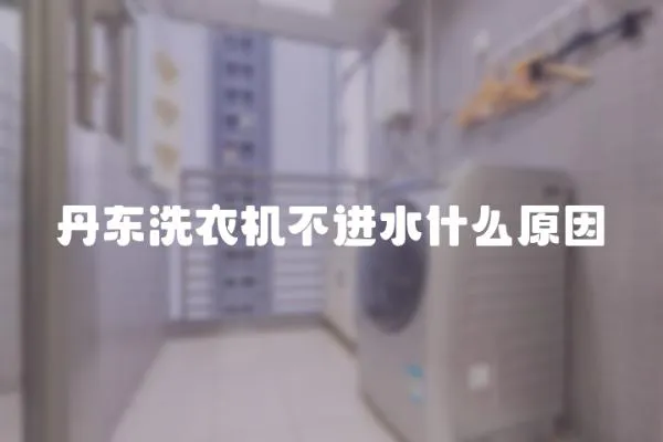 丹東洗衣機不進水什么原因