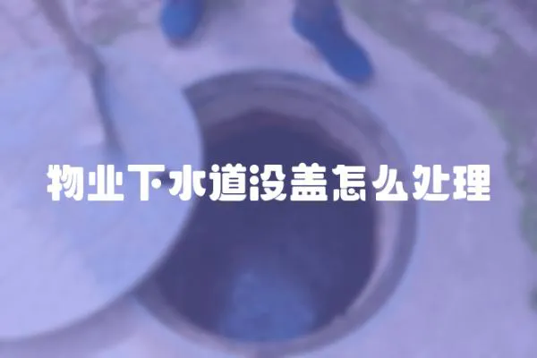 物業(yè)下水道沒(méi)蓋怎么處理