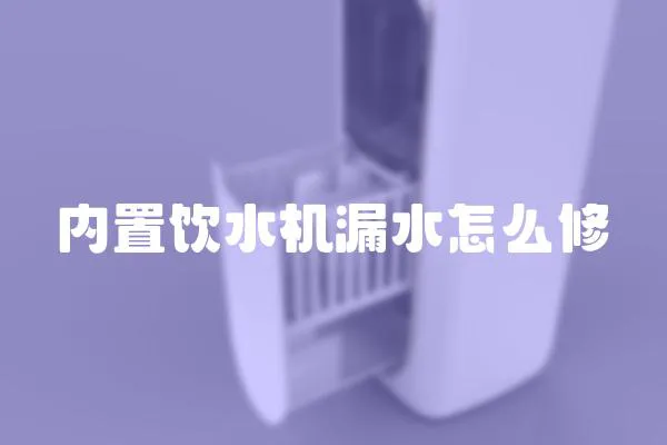 内置饮水机漏水怎么修